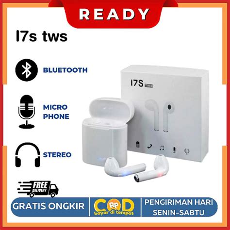 i7s Earphone Headset Bluetooh i7S tws ori 99 pair 1 1 putih Semua Hp Bisa Android